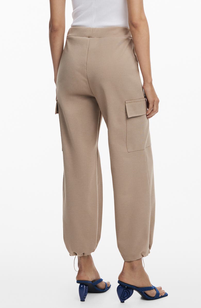 Desigual Mixed Media Jumpsuit, Alternate, color, Beige