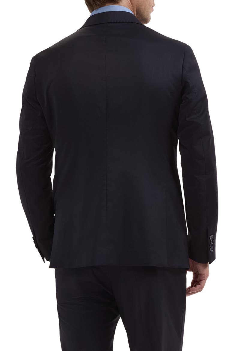 Two-Button Stretch Virgin Wool Blazer, Alternate, color, NAVY