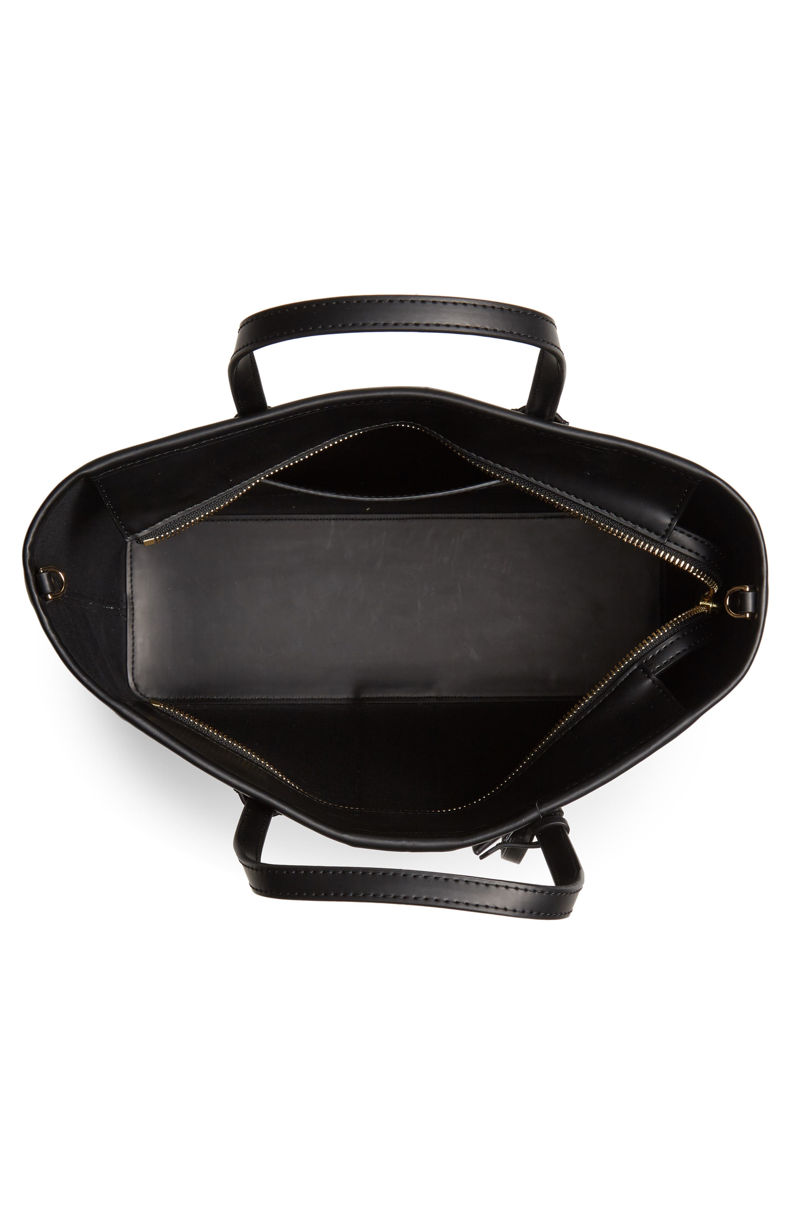 Tory Burch Small Gemini Link Coated Canvas Tote, Alternate, color, 