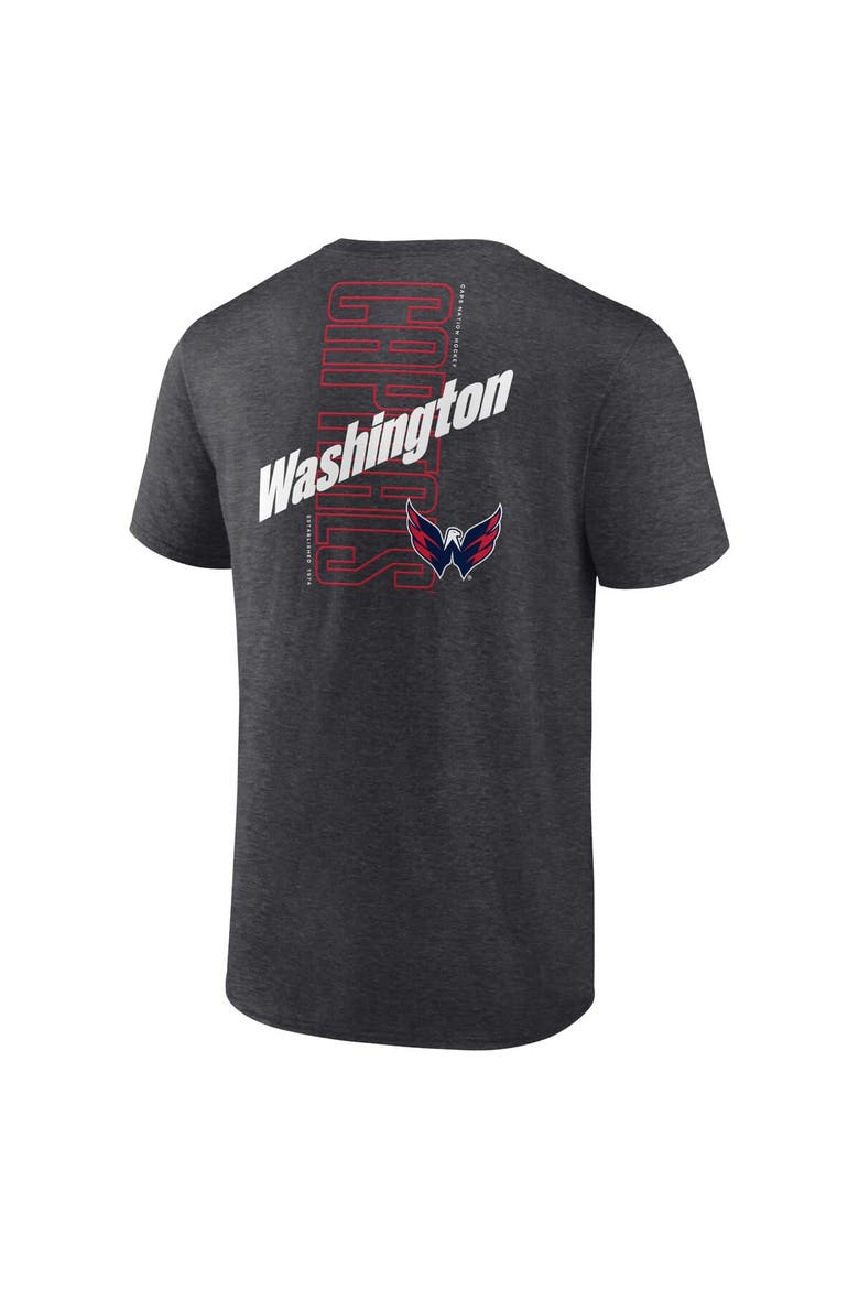 Men's Fanatics Branded Heather Charcoal Washington Capitals Backbone T-Shirt, Alternate, color, Heather Charcoal