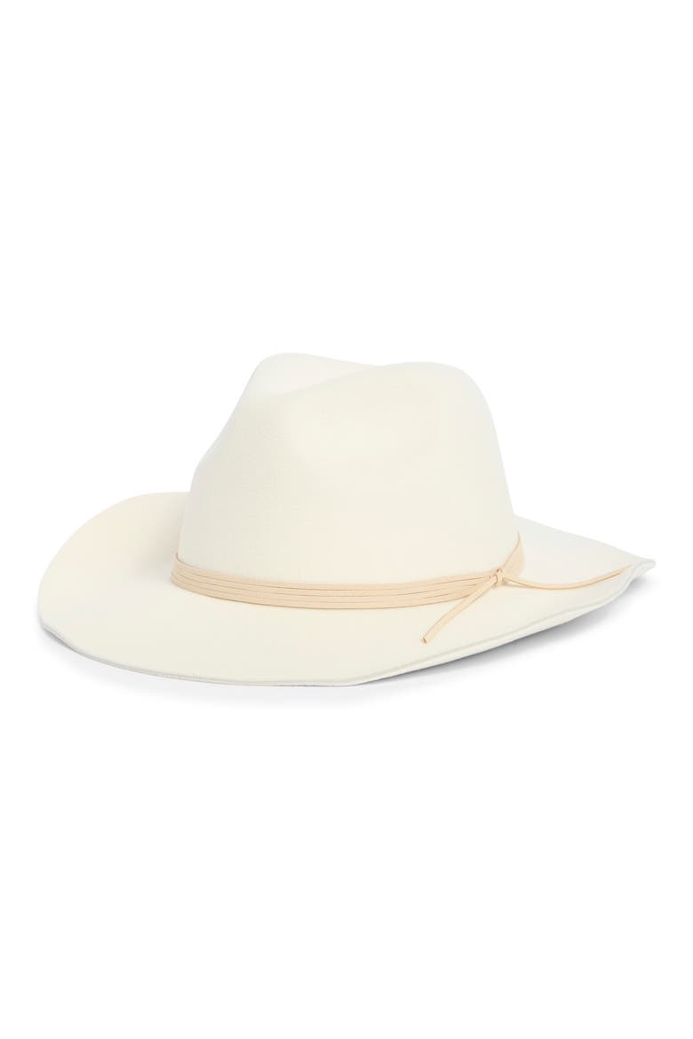 Felt Cowboy Hat, Main, color, IVORY