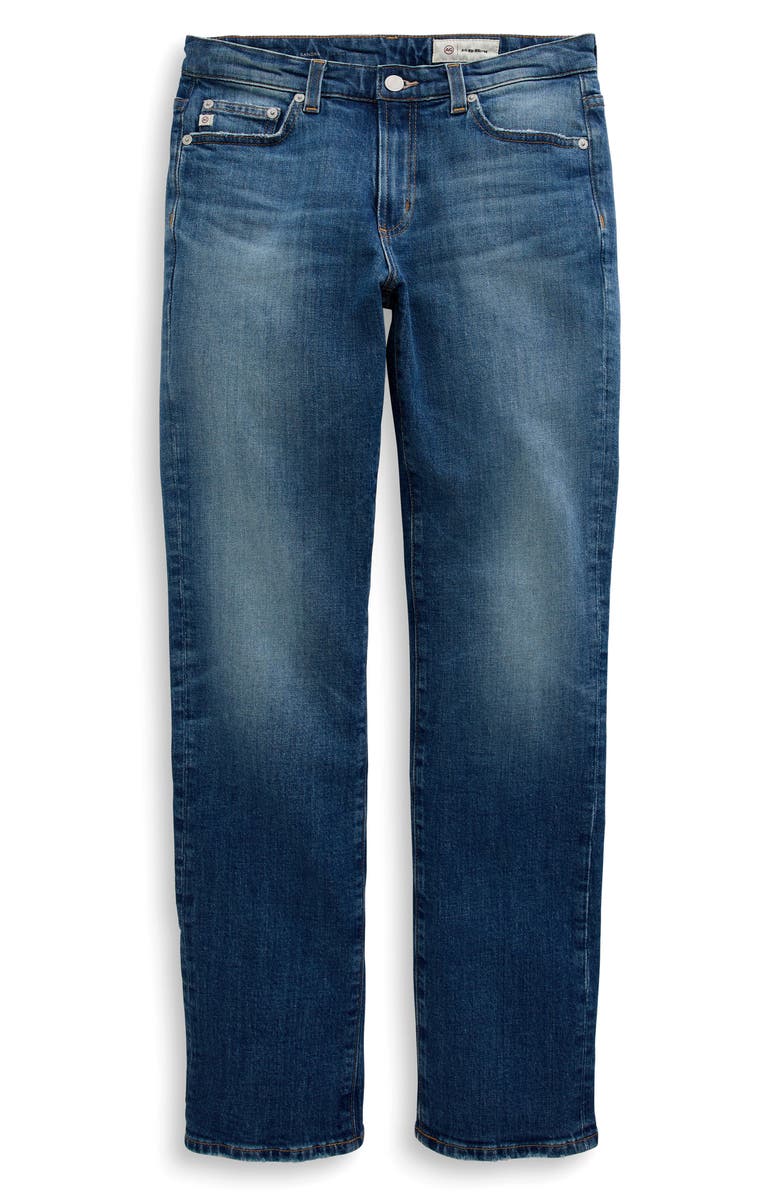 AG Sandra Low Rise Slim Straight Leg Jeans, Alternate, color, 10 Years Illiad