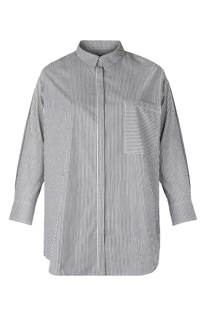 11 Honoré Maeve Oversize Button-Up Poplin Shirt, Alternate, color, 