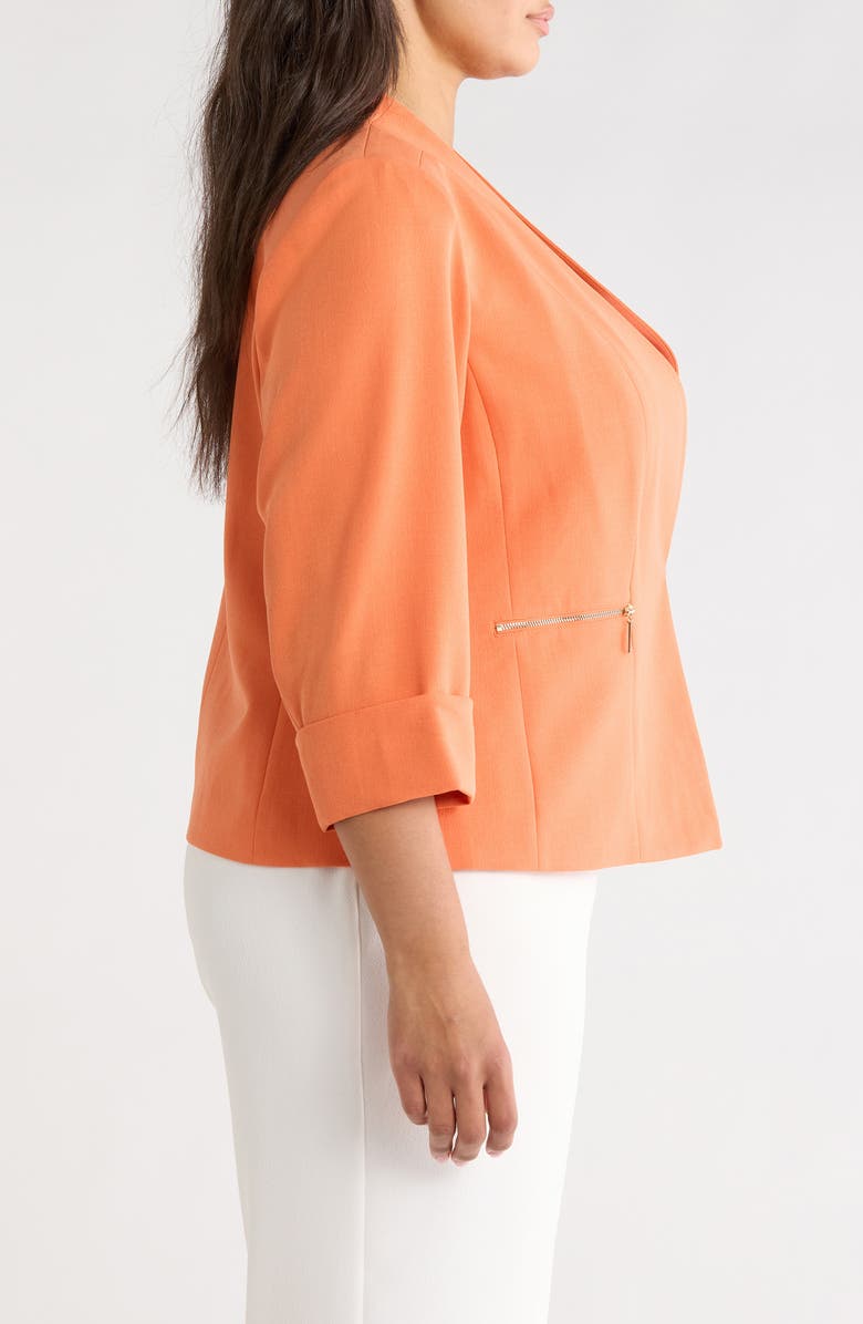 KASPER Zip Pocket Jacket, Alternate, color, Mandarin