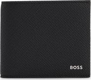 BOSS Northon Monogram Leather Bifold Wallet