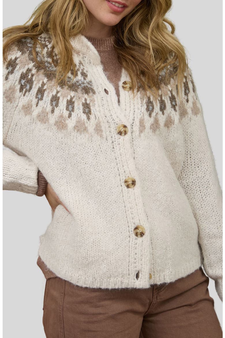 Pattern Cardigan, Alternate, color, IVORY MULTI