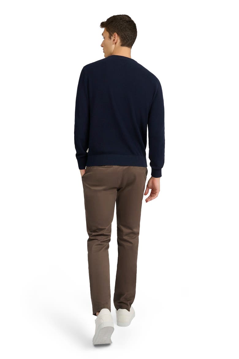 Pique Crewneck Sweater, Alternate, color, MIDNIGHT