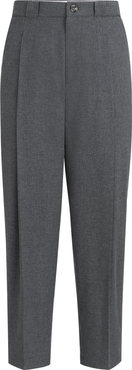 Brunello Cucinelli Virgin wool, cotton and silk mouliné trousers with pleat