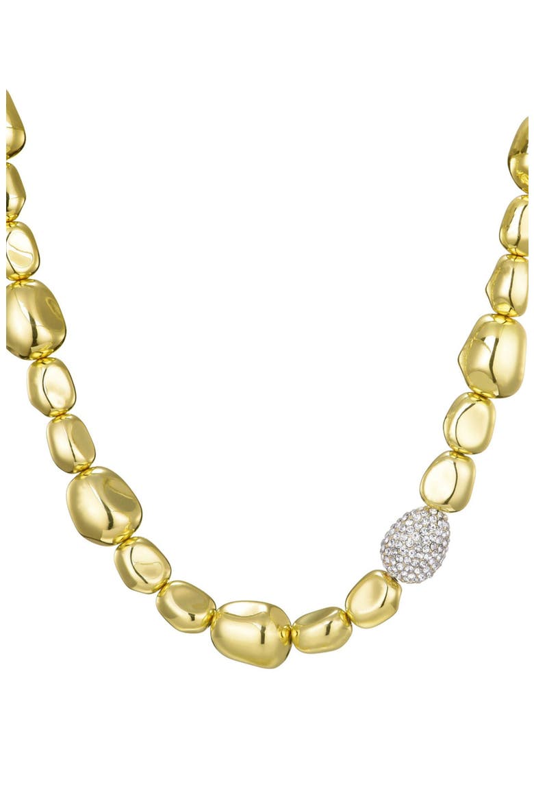 Pebbled Chain Necklace, Alternate, color, GOLD
