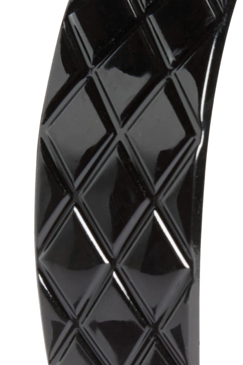 Wide Quilted Headband, Alternate, color, BLACK