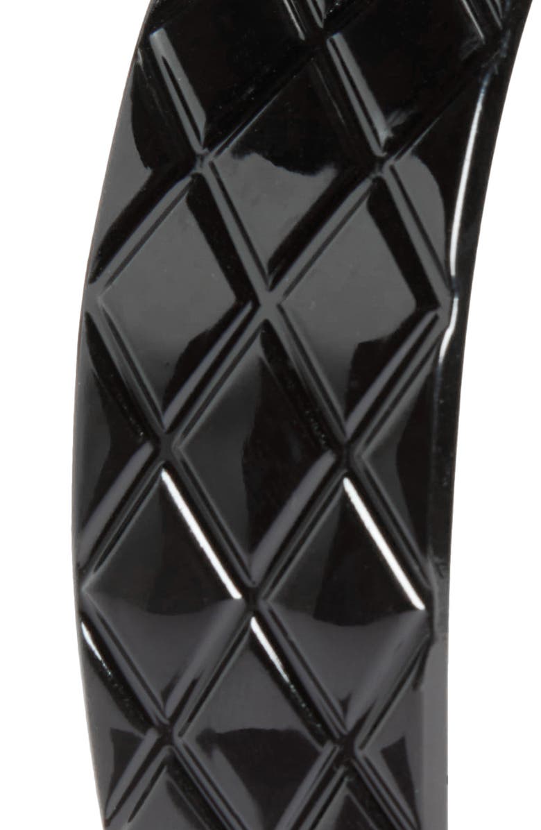 France Luxe Wide Quilted Headband, Alternate, color, Black