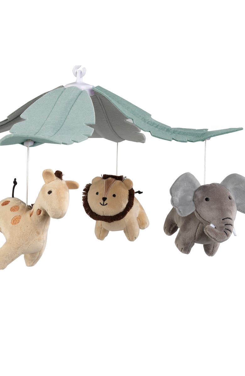 Lambs & Ivy Jungle Friends Musical Baby Crib Mobile Animals Soother Toy, Alternate, color, Multicolor