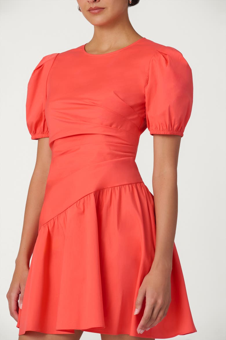 Cotton Poplin Milton Dress, Alternate, color, Tangerine