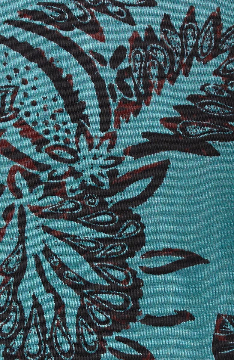 Ulla Johnson Asha Ruched Top, Alternate, color, Ocean Flora