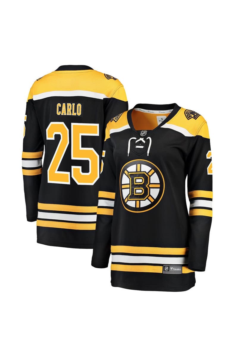 FANATICS Women's Fanatics Branded Brandon Carlo Black Boston Bruins Breakaway Player Jersey, Main, color, 