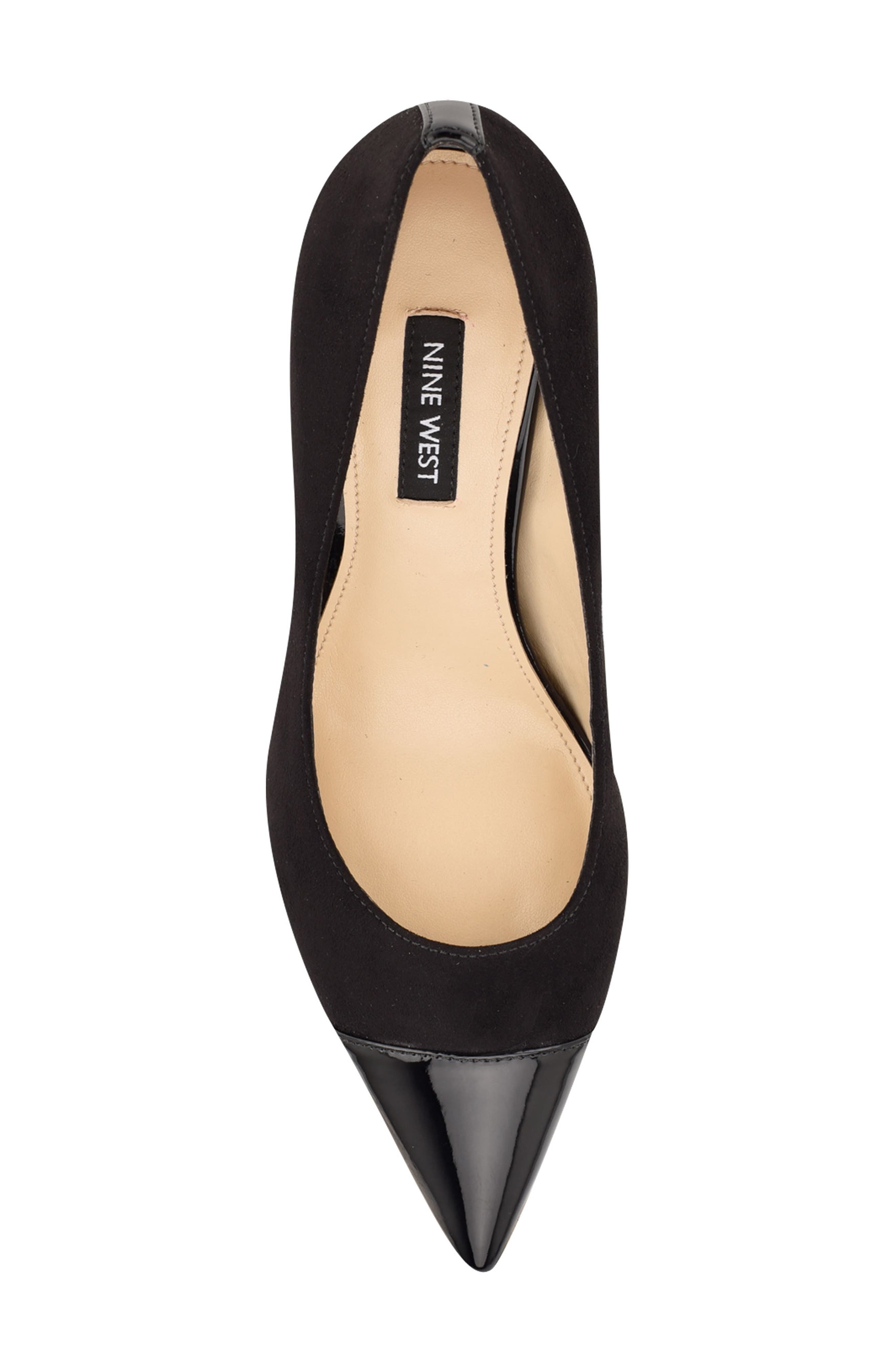 Nine West Hippa Pointy Cap Toe Pump, Alternate, color, 