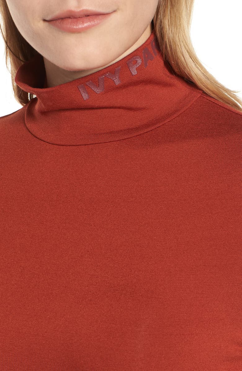 IVY PARK<sup>®</sup> Open Back Crop Turtleneck, Alternate, color, 