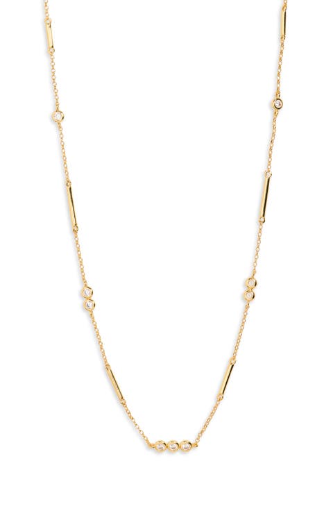Kylie Cubic Zirconia Chain Necklace