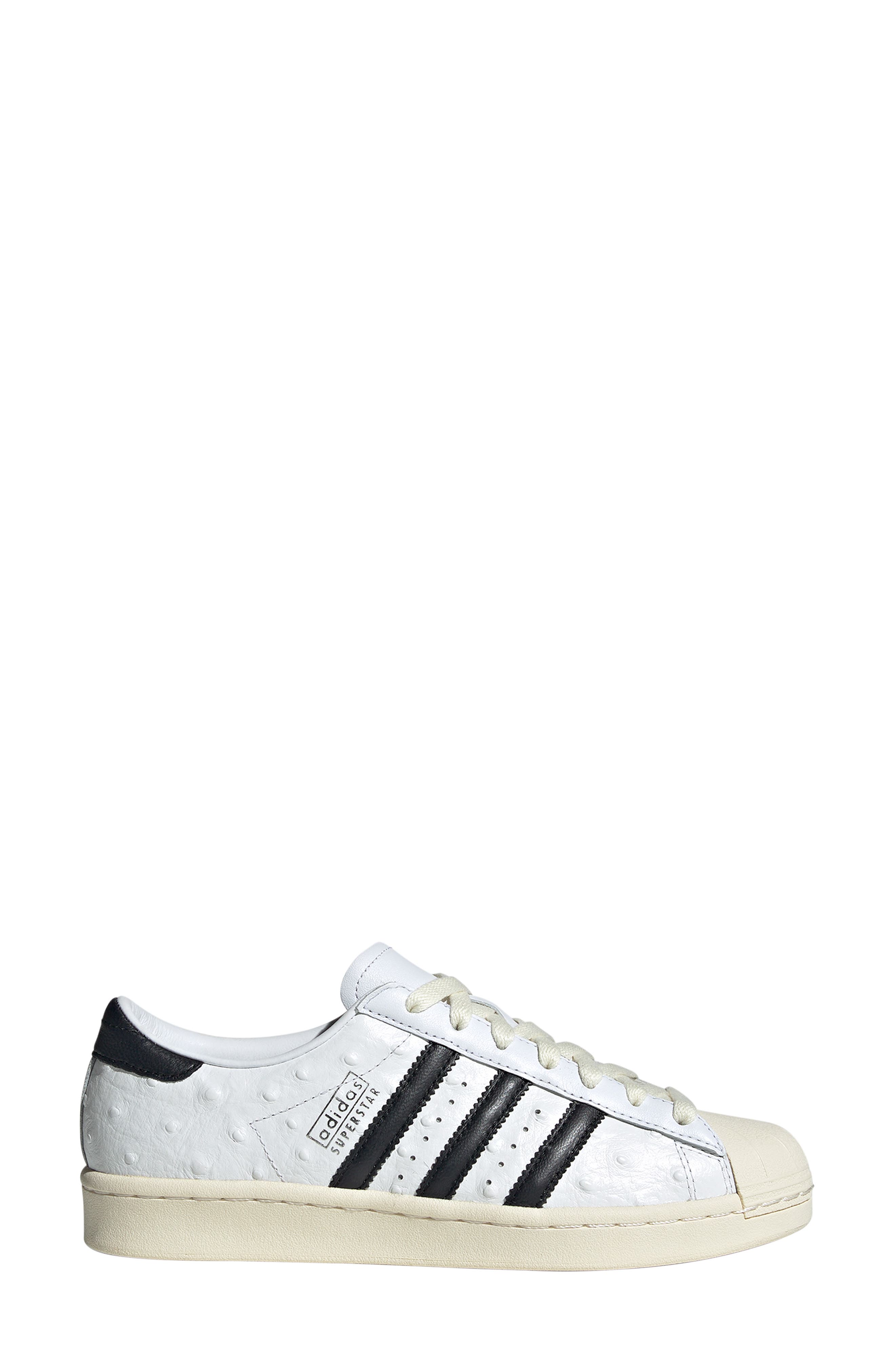adidas Superstar Embossed Sneaker, Alternate, color, White/ Black/ Cream White
