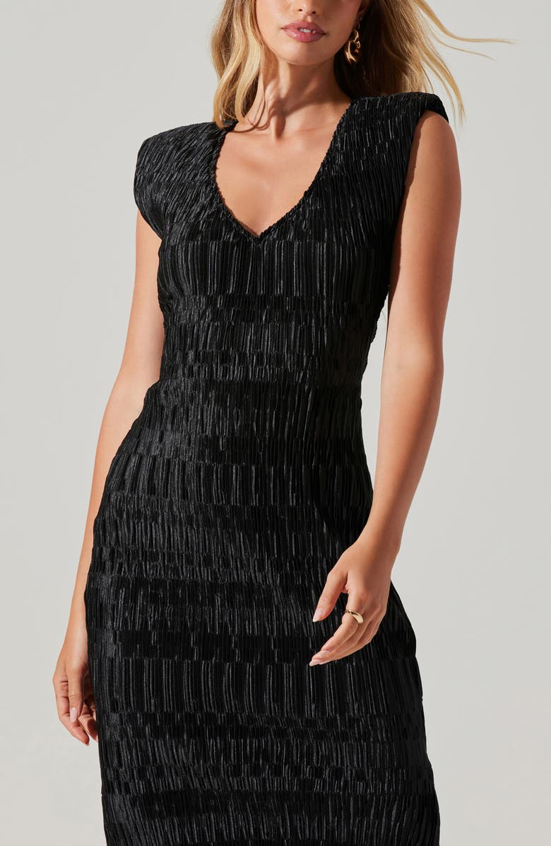 ASTR the Label Nyah Ruched Velvet Dress, Alternate, color,