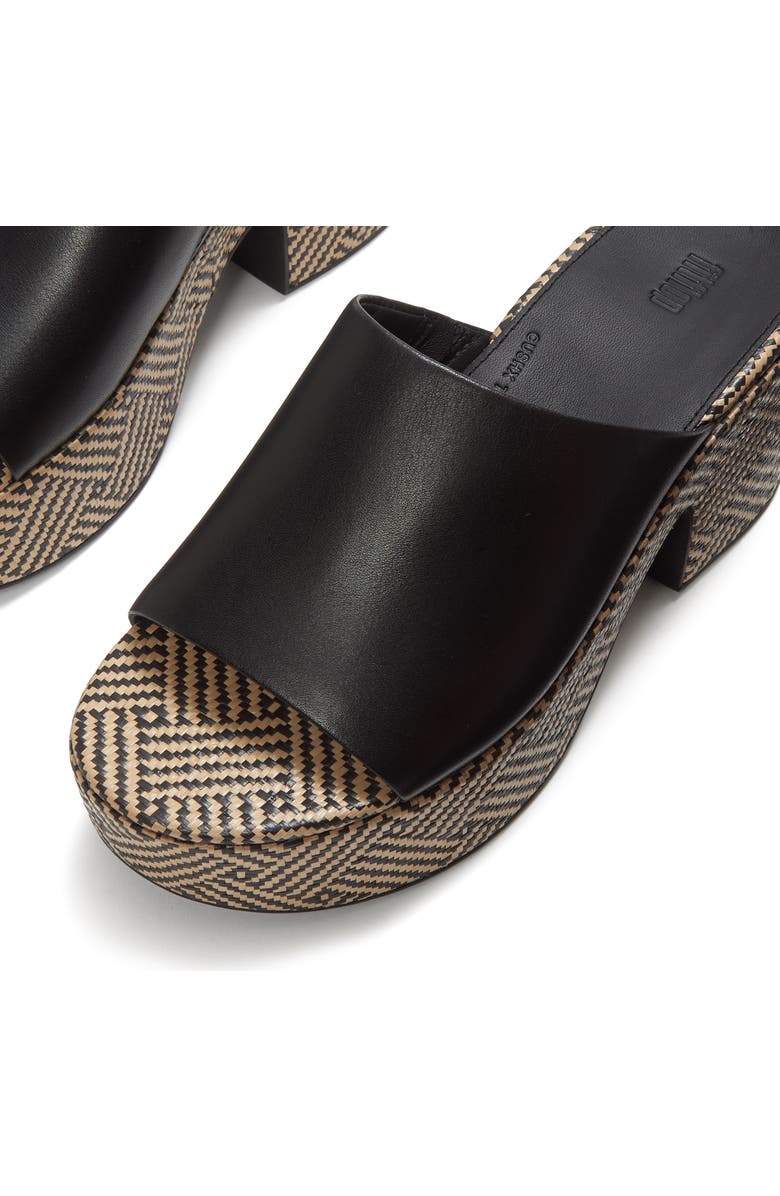 FitFlop Platfforms Graphic-Wea Slides, Alternate, color, Black