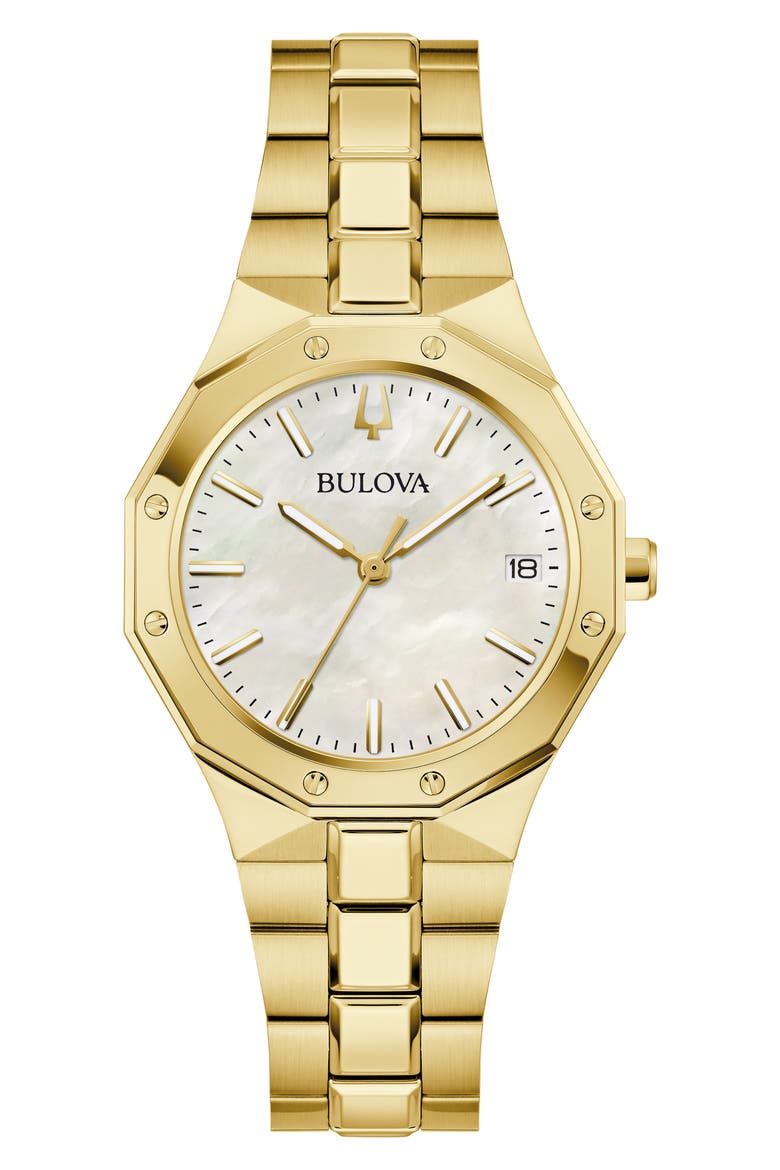 Prestige Bracelet Watch, 39mm x 39mm, Main, color, GOLD-TONE