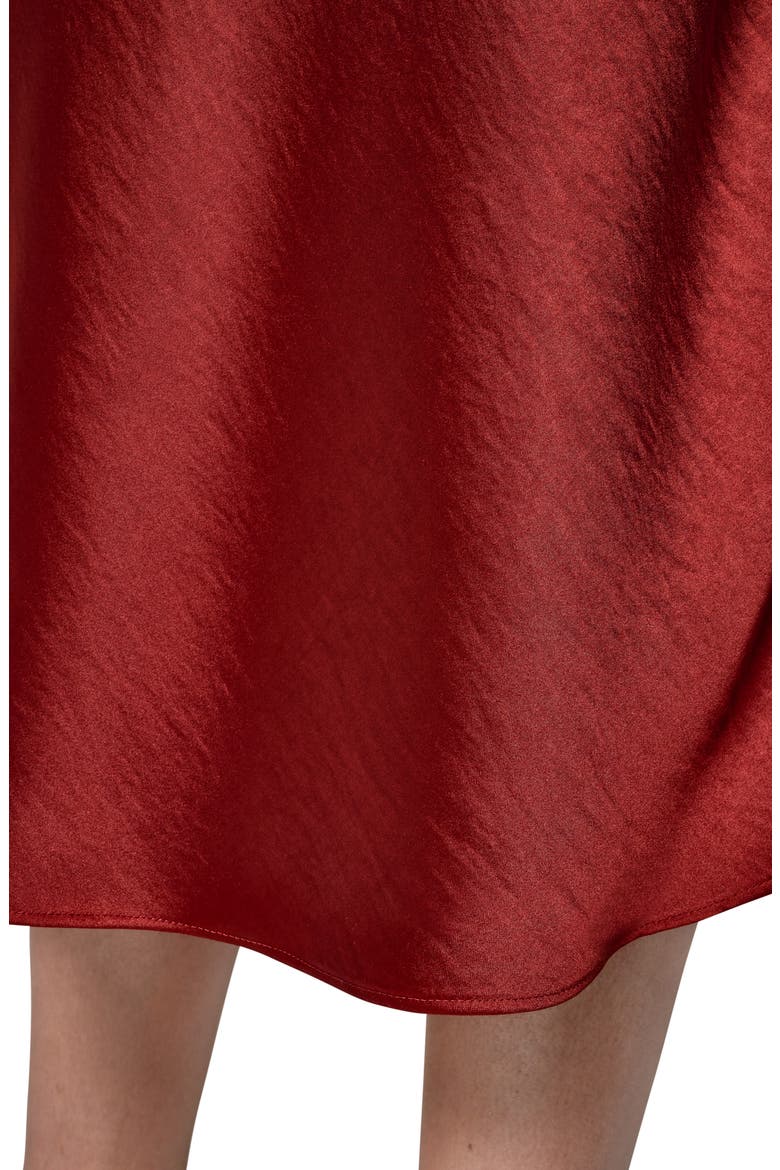 Satin Midi Skirt, Alternate, color, SUNBAKED