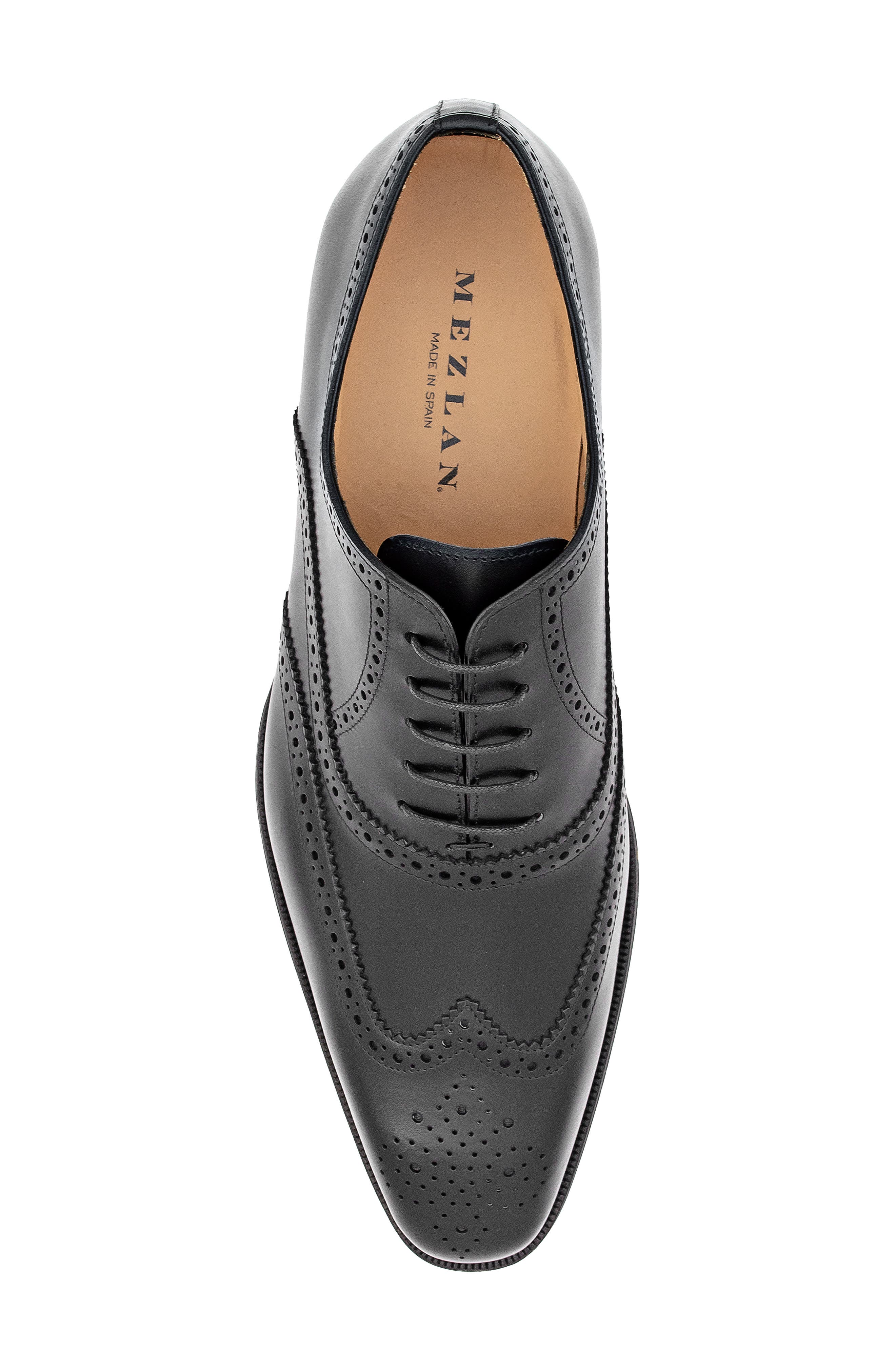 Mezlan Galco Wingtip Oxford, Alternate, color, Black