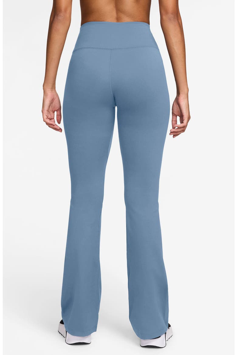 One Dri-FIT High Waist Flared Leggings, Alternate, color, WORK BLUE/ WHITE