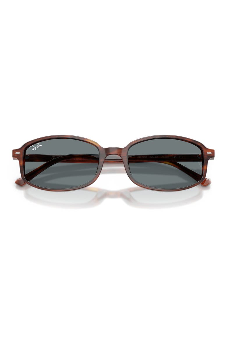 54mm Irregular Sunglasses, Alternate, color, STRIPED HAVANA / BLUE
