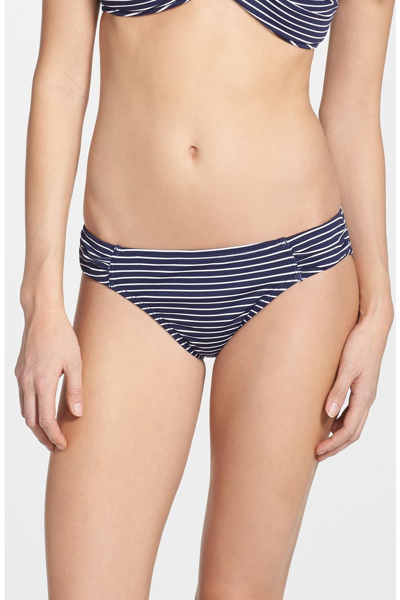 Stripe Bikini Bottoms, Main, color, MARE NAVY