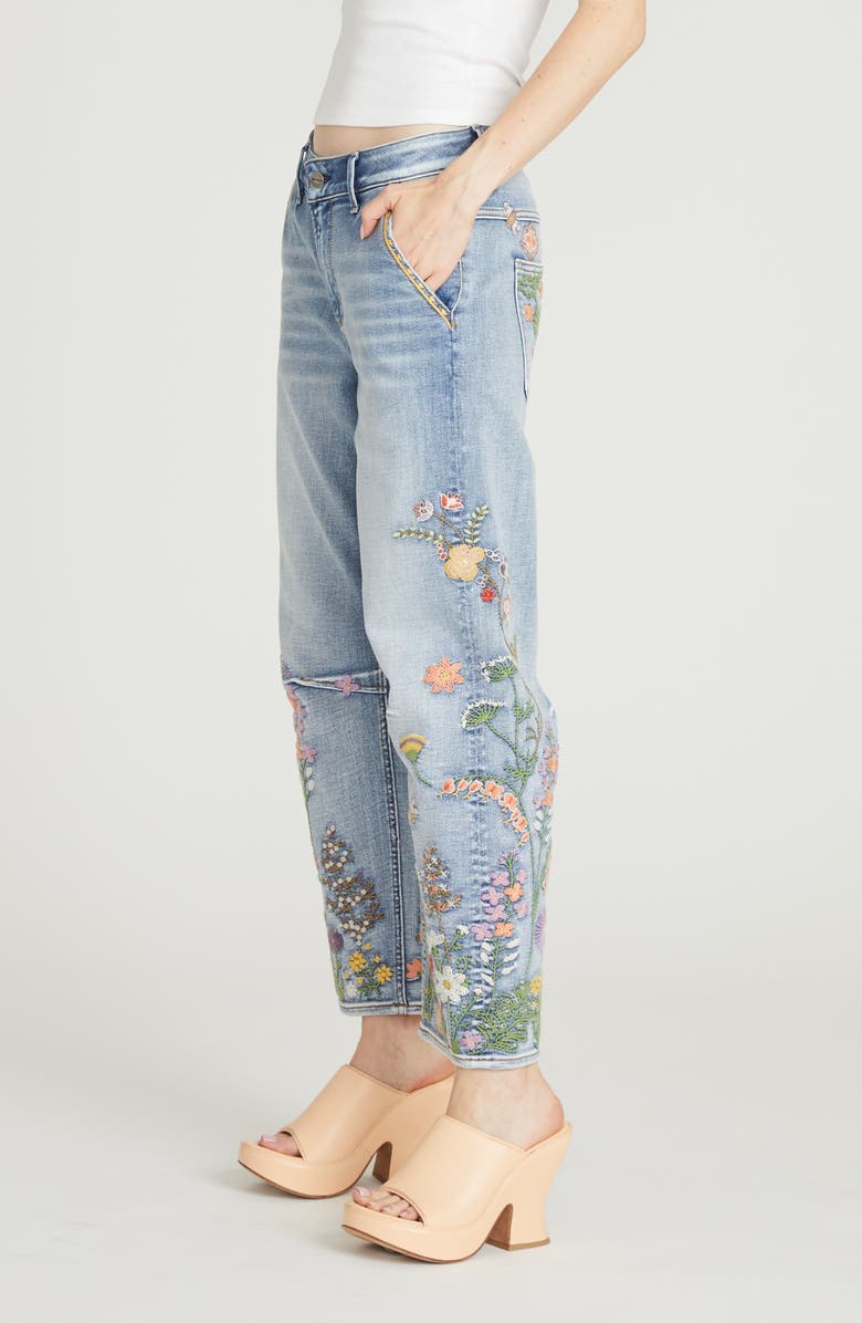 Driftwood Barbie Barrel Leg Jeans, Alternate, color, Medium Wash