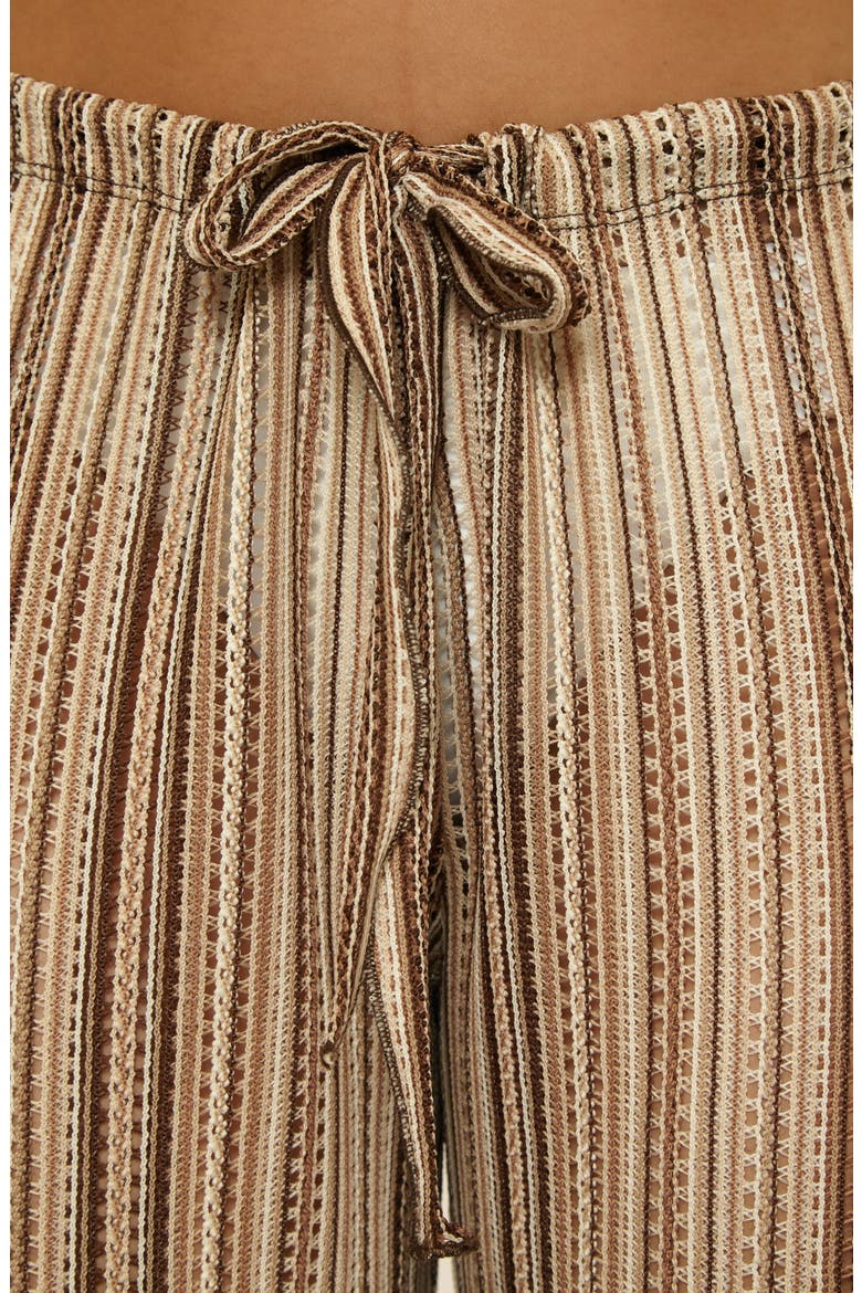 Seaside Side Slit Cover-Up Pants, Alternate, color, MOCHA/ TAN
