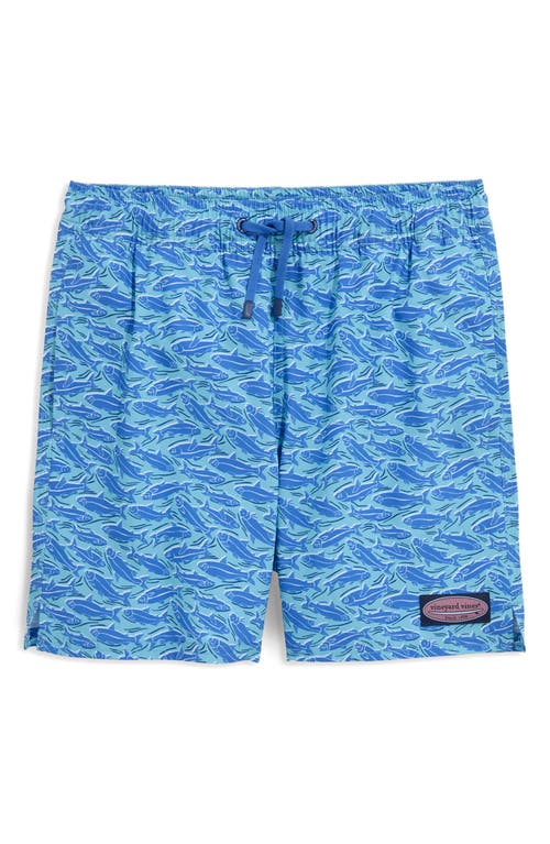 Vineyard Vines Kids' Chappy Swim Trunks In Blue
