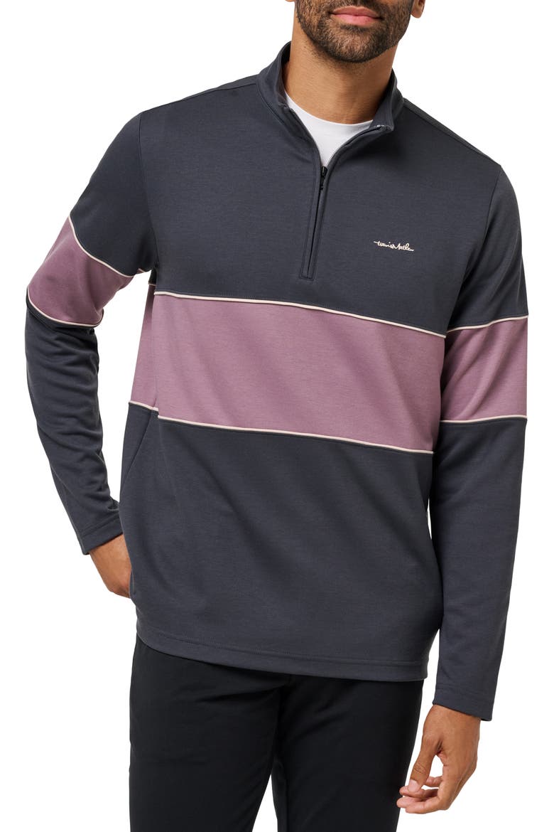 Better Than Ever Quarter Zip Pullover, Main, color, EBONY