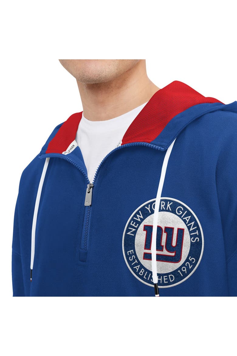 Men's Tommy Hilfiger Royal New York Giants Aaron Quarter-Zip Hoodie, Alternate, color, Royal
