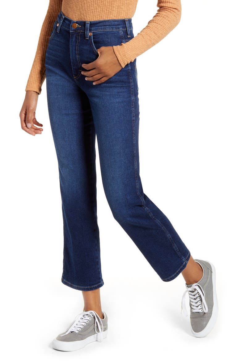 Heritage Straight Leg Jeans, Main, color, RAVEN