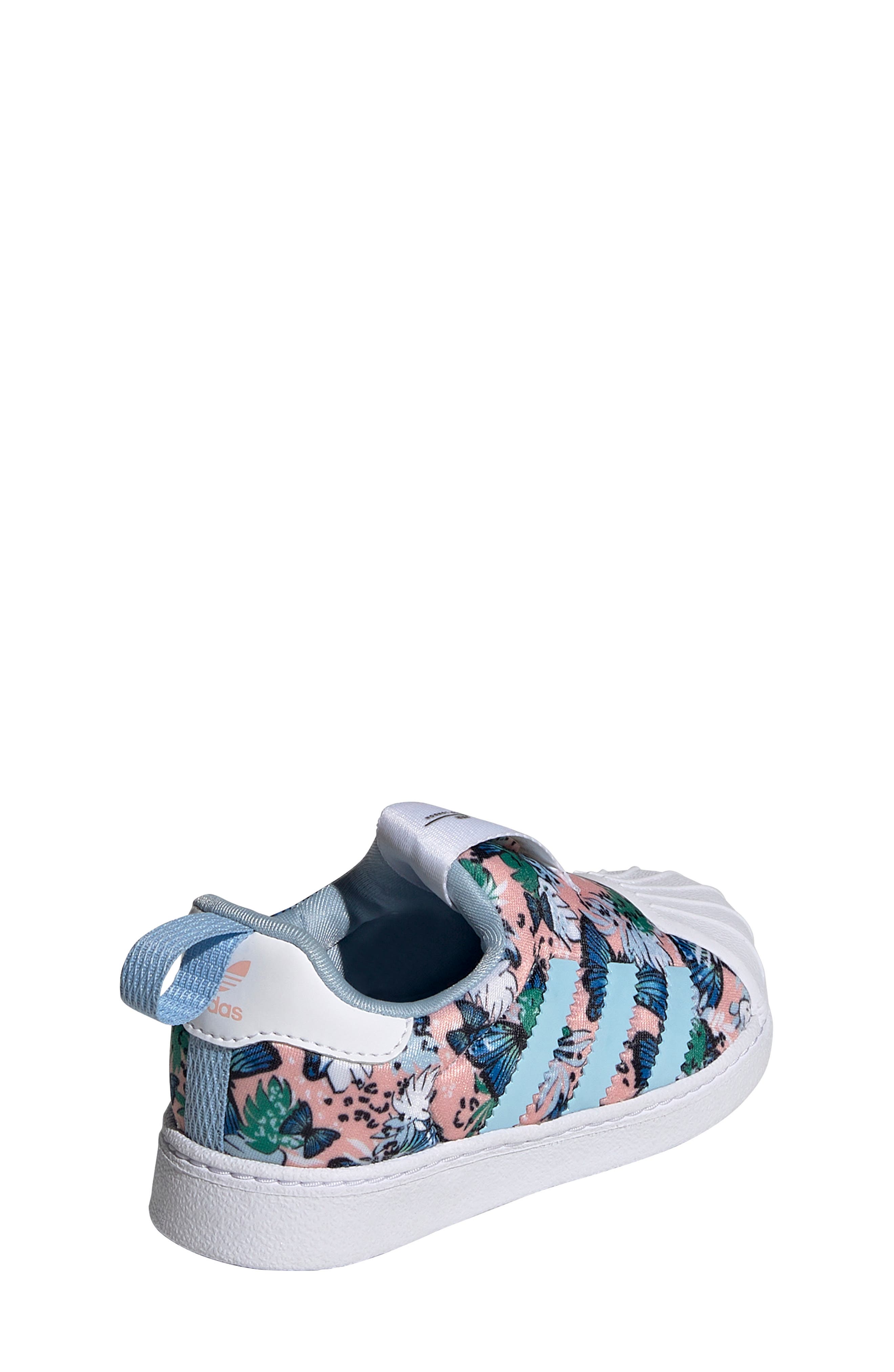 Superstar 360 Sneaker, Alternate, color, HZ CRL/ CLR SKY/ FTWR WHT