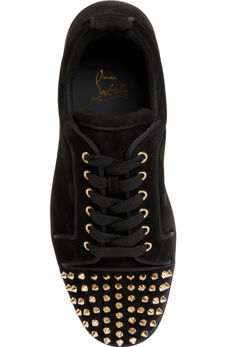 Christian Louboutin Louis Junior Spikes Orlato Suede Sneaker, Alternate, color,