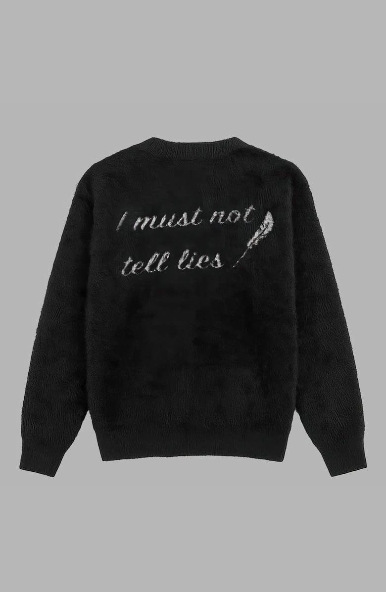 Blvck Harry Potter x Blvck 'I Must Not Tell Lies' Sweater, Main, color, Black