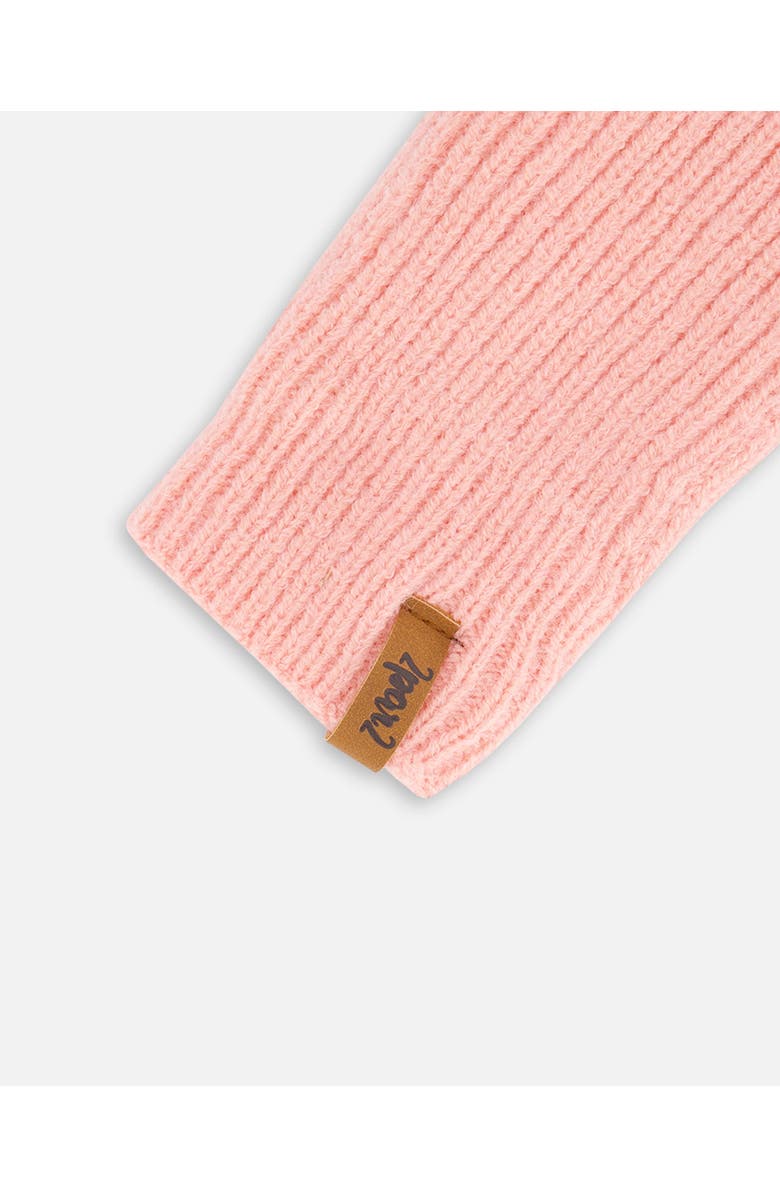 Deux par Deux Girl's Knitted Mittens Pink, Alternate, color, 