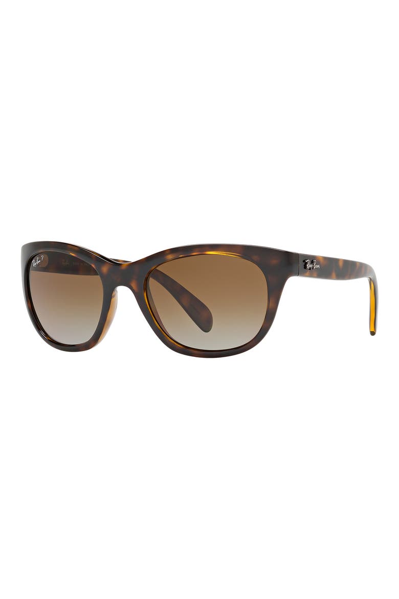56mm Highstreet Polarized Cat Eye Sunglasses, Alternate, color, LITE HAVA