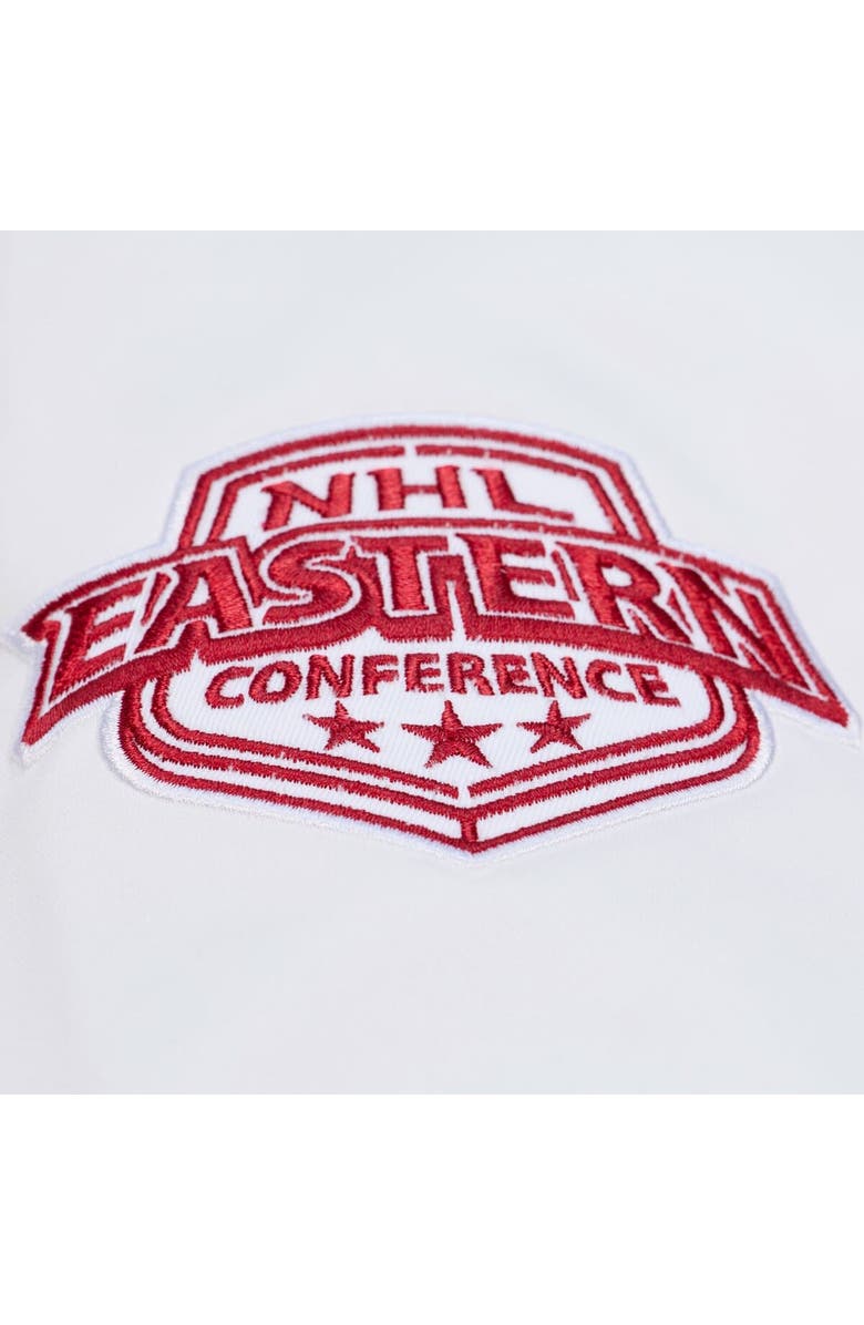 Mitchell & Ness Men's Mitchell & Ness White Detroit Red Wings Arctic Lightweight Satin Full-Snap Jacket, Alternate, color, White