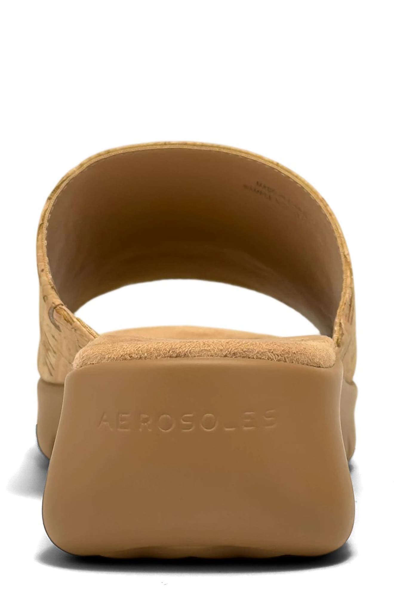 Nora Cork Slide Sandal, Alternate, color, NATURAL CORK