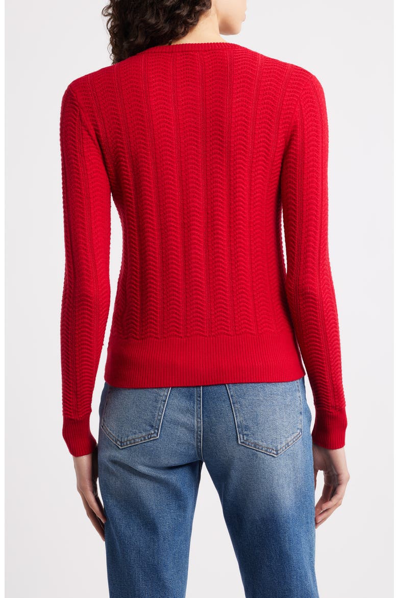 Francesca Wool Blend Cardigan, Alternate, color, RED