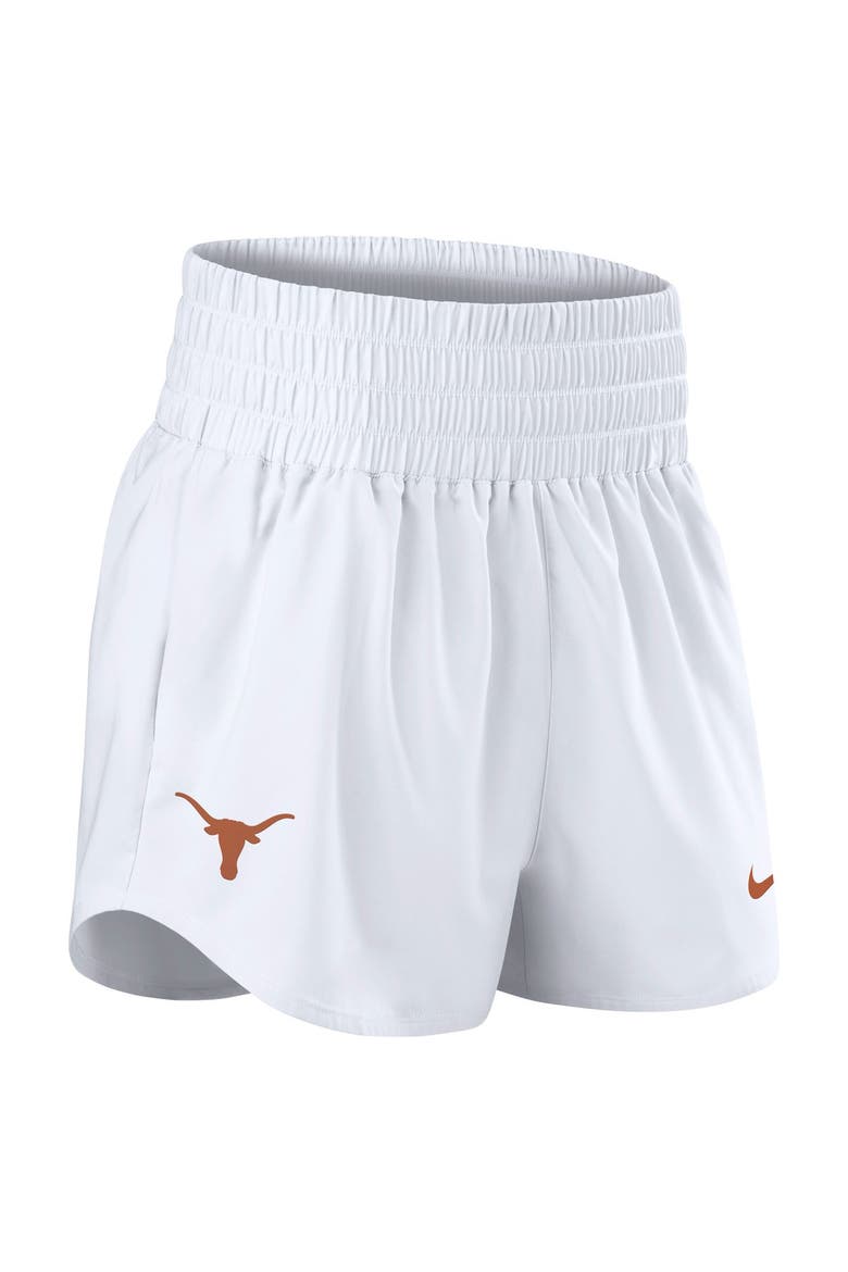 Women's Nike White Texas Longhorns Performance One Dri-FIT High-Rise Shorts, Alternate, color, White