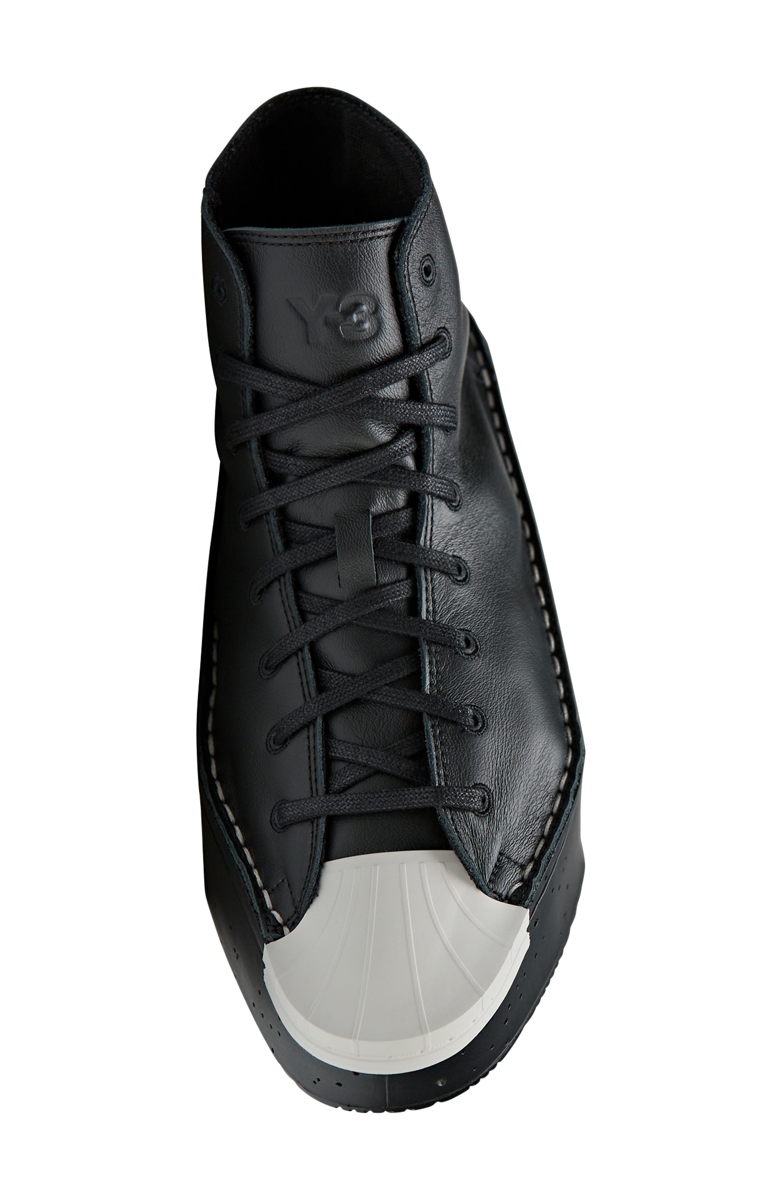 adidas Y-3 Kyasu High Top Sneaker, Alternate, color, Black/ Black/ Chapea