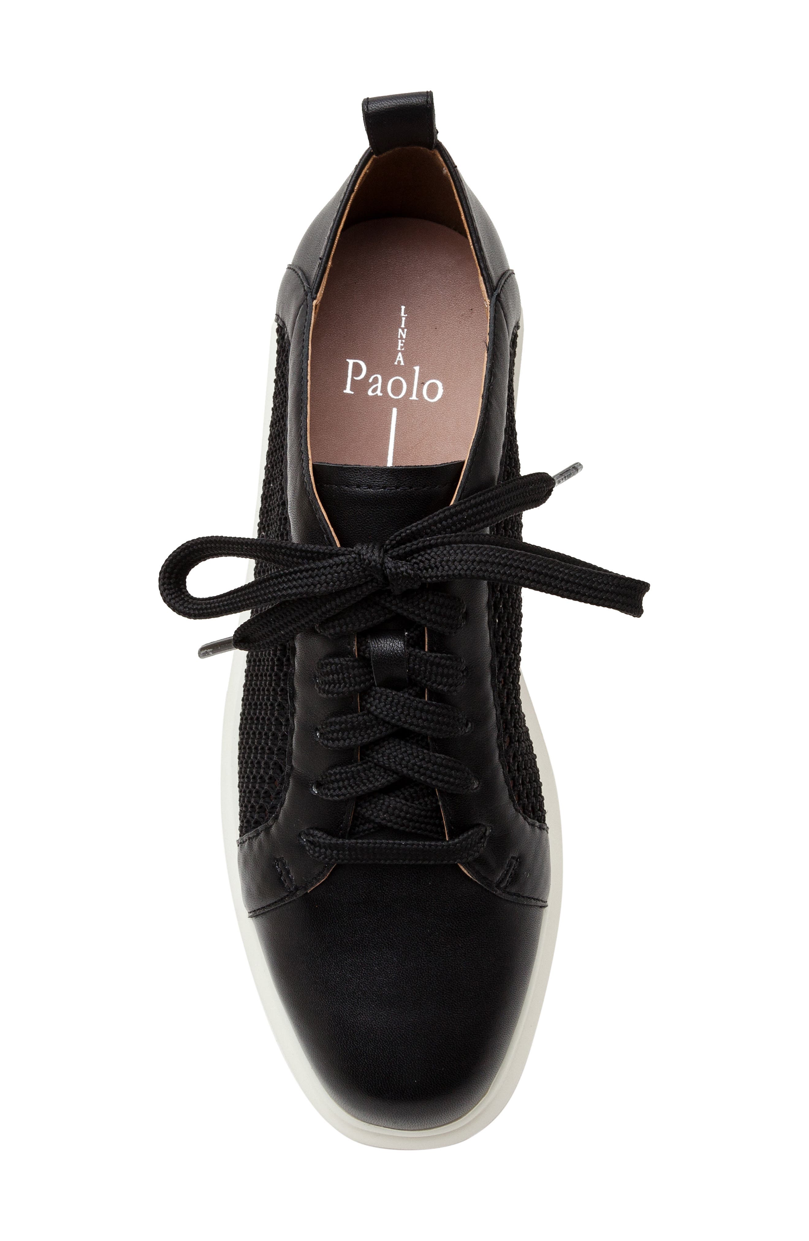 Linea Paolo Kosta Platform Sneaker, Alternate, color, Black