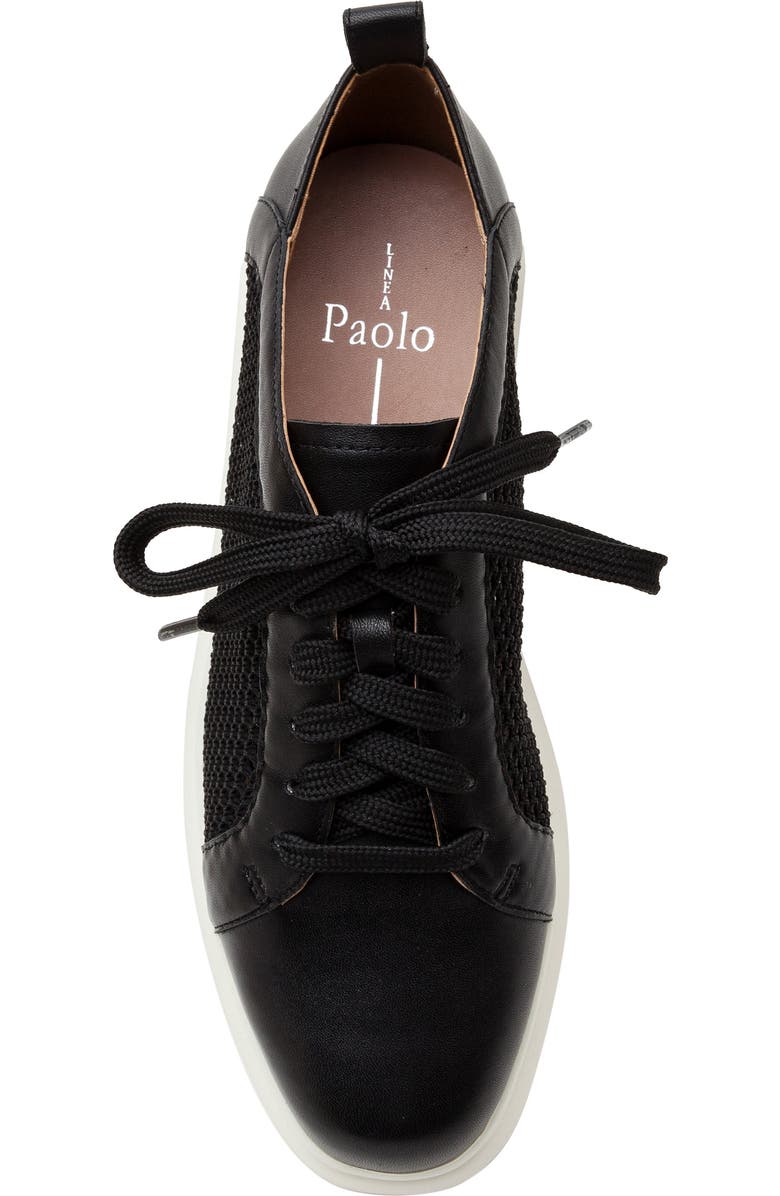 Linea Paolo Kosta Platform Sneaker, Alternate, color, Black