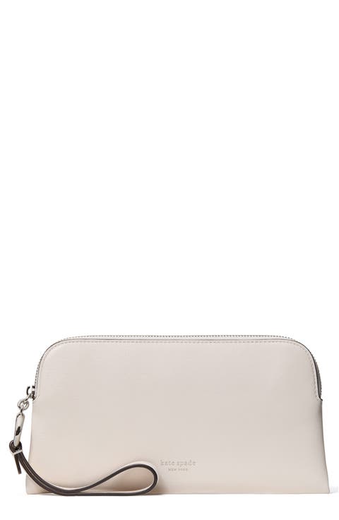 halo leather medium wristlet